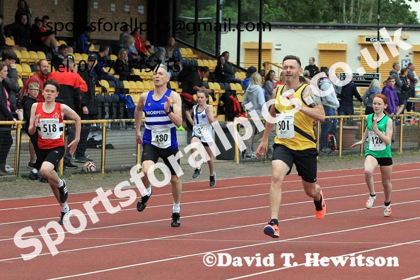 200 metres, 2022 NEGP Monkton No 4, June 29th. Photo: David T. Hewitson/Sports for All Pics